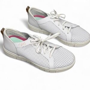 Ryka Haiku Perforated Leather Sneakers in White